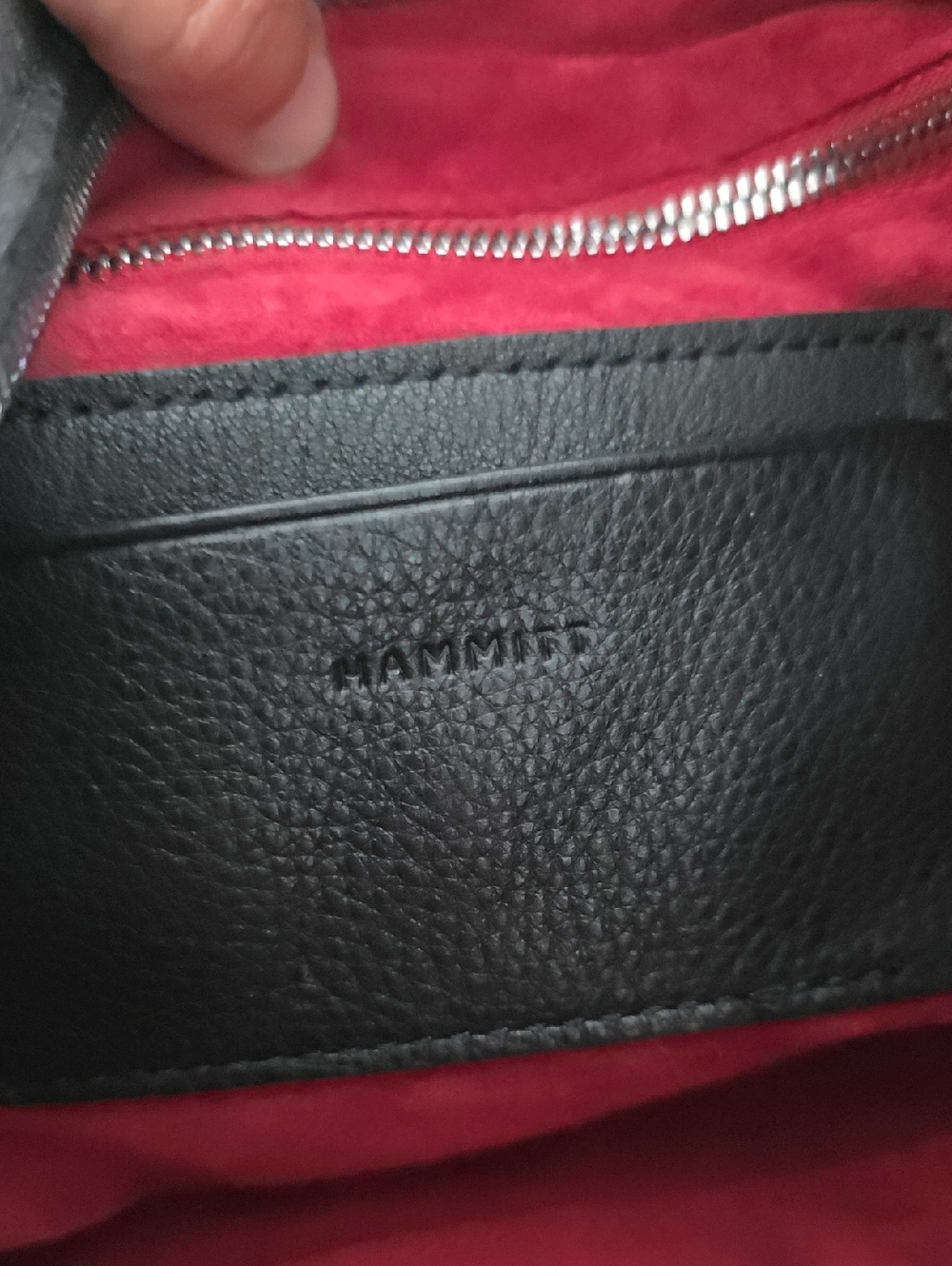 HAMMIT Daniel Chaparral Raffia Gunmetal Leather Bag - Picture 13 of 15